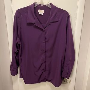 Womens Size 24W Purple/Plum Blouse